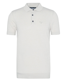 Barbour MKN1559 Buston Knitted Polo - Antique