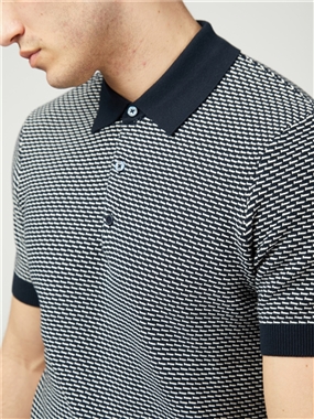 Ben Sherman Bicoloured Textured Polo