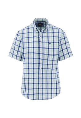 Fynch Hatton Seersucker Combi Check Shirt