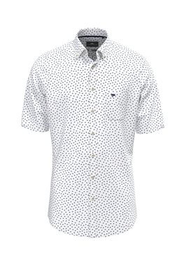 Fynch Hatton Seersucker Print Shirt