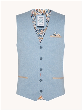 A Fish Named Fred 31.135 Melange Pique Waistcoat