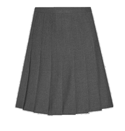 David Luke Stitched Down Pleated Skirt Grey (Optional)